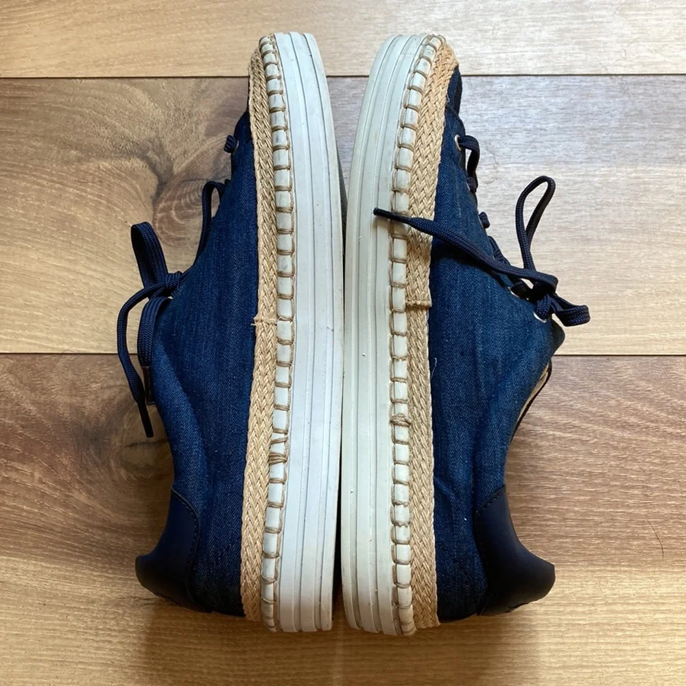 Sam Edelman blue sneaker espadrilles. Size 8